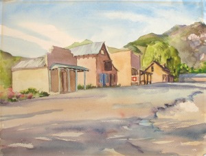 North of Taos; watercolor on paper; 17"x13"